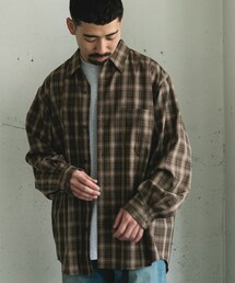 URBAN RESEARCH DOORS | オンブレチェックレギュラーカラーシャツ(シャツ/ブラウス)