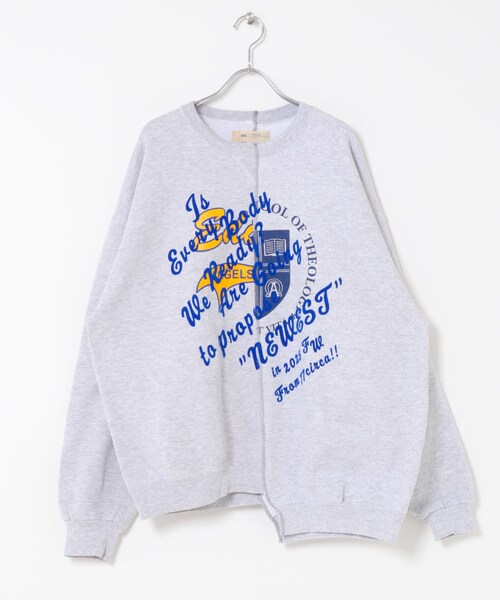 THE GOODLAND MARKET（ザグッドランドマーケット）の「77circa　make original frocky print reversible top（スウェット・レディース・gray1/gray2/gray3/gray4/gray5/gray6/navy1/navy2/navy3/navy4/navy5/navy6・one）」の8枚目の写真