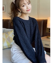 RESEXXY | イレギュラーパターンニットトップス(ニット/セーター)