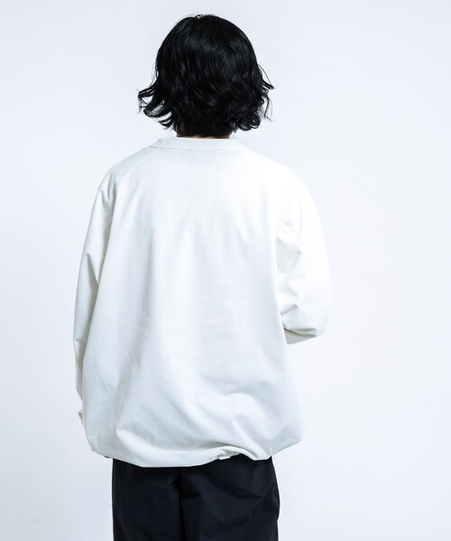EKAL（エカル）の「DRY OUT BALLOON FIT LONG-SLEEVE T-shirts（Tシャツ/カットソー・メンズ・ホワイト/ネイビー/チャコール・M/L）」の8枚目の写真