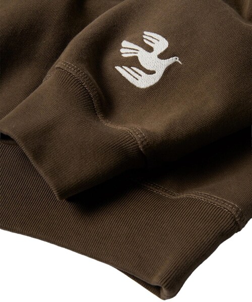 bonjour records(ボンジュールレコーズ)の「by Parra/バイ・パラ Weird trad logo crew neck sweatshirt(スウェット・レディース・ダークブラウン・L/M)」の6枚目の写真