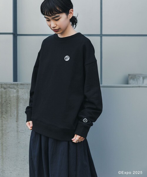 THE GOODLAND MARKET（ザグッドランドマーケット）の「EXPO2025 SWEATSHIRTS（スウェット・メンズ・WHITE/BLACK/C.GRAY/C.GR×BK・S/M/L）」の22枚目の写真
