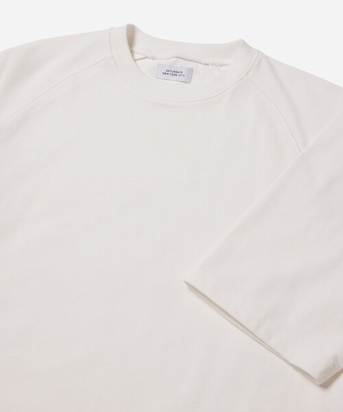 Saturdays NYC（サタデーズ ニューヨークシティ ）の「Raglan Slash S/S Tee（Tシャツ/カットソー・メンズ・ブラック/ホワイト・M/L/XL）」の11枚目の写真