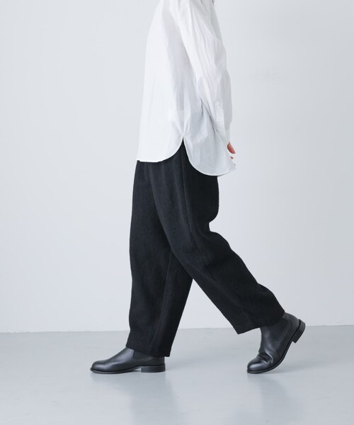 かぐれ（カグレ）の「ウールテーパードパンツ（その他パンツ・レディース・BLACK/CHARCOAL・Free）」の7枚目の写真