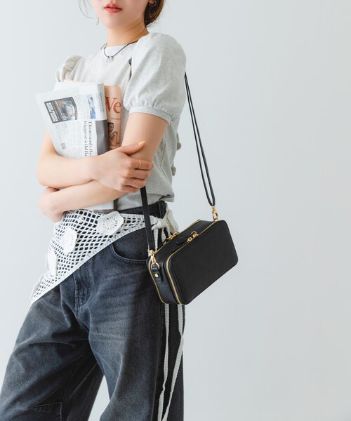 RODE SKO（ロデスコ）の「お財布ショルダーバッグ（ショルダーバッグ・レディース・SAX/BLACK/GREIGE・one）」の12枚目の写真