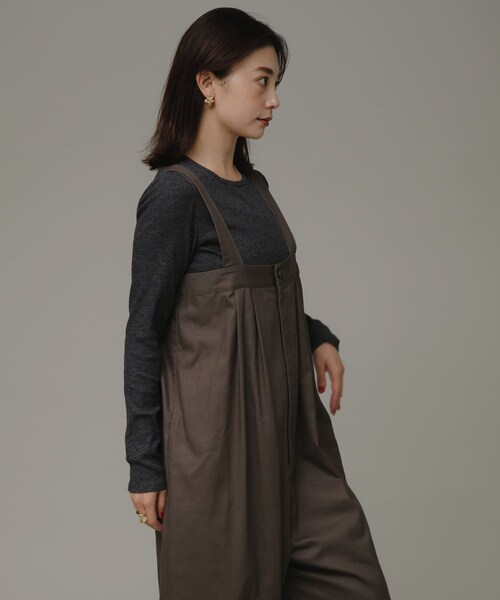 URBAN RESEARCH Sonny Label（アーバンリサーチサニーレーベル）の「ハイウエストタックサロペット（サロペット/オーバーオール・レディース・ブラウン/ブラック・FREE）」の18枚目の写真