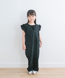 URBAN RESEARCH DOORS（アーバンリサーチドアーズ）の「『親子リンク』リネンレーヨンドットオールインワン(KIDS)（ワンピース）」