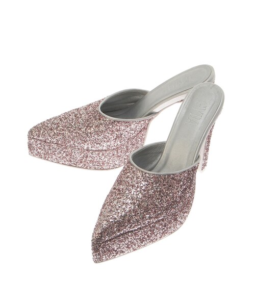 GYDA（ジェイダ）の「GLITTERミュール（パンプス・レディース・グレー/ピンク・S/M/L）」の8枚目の写真
