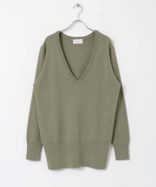 URBAN RESEARCH（アーバンリサーチ）の「new basic　カシミヤコットンVネックチュニックニット（チュニック・レディース・KHAKI/PINK/SAX・FREE）」の12枚目の写真