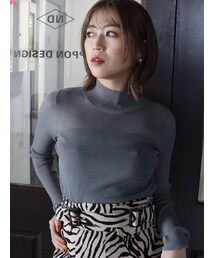 MURUA | シアーミニマルタートル(ニット/セーター)