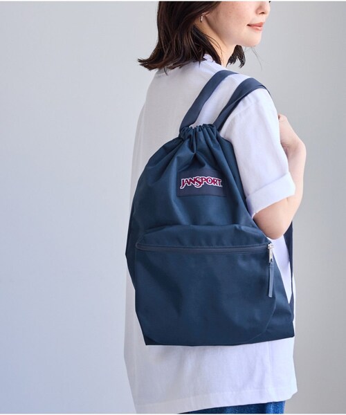 ROPE' PICNIC(ロペピクニック)の「【JANSPORT/ジャンスポーツ】DRAW SACK(バックパック/リュック・レディース・ブラック/ネイビー・F)」の8枚目の写真