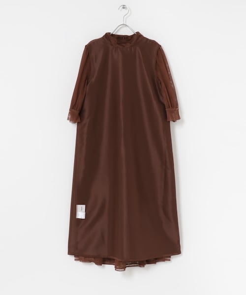 URBAN RESEARCH ROSSO（アーバンリサーチロッソ）の「kaene　チュールレースAラインドレス（ワンピース・レディース・yellow/brown・FREE）」の14枚目の写真