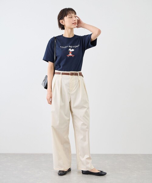ROPE' PICNIC(ロペピクニック)の「タックデザインチノパンツ/UVカット(チノパンツ・レディース・オフホワイト/ベージュ/カーキ・L/M)」の18枚目の写真