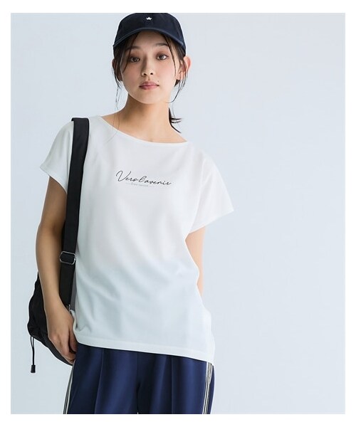 nissen（ニッセン）の「＜大きいサイズ＞アクティブメッシュフレンチプリントTシャツ（吸汗速乾・UVカット）（スポーツグッズ・メンズ・オフホワイト/黒/グレー・S/M/L/LL/3L/4L/5L/6L）」の6枚目の写真
