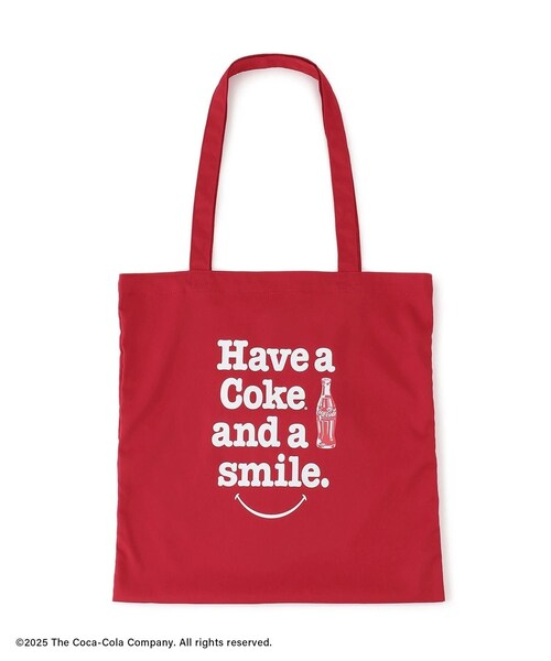 ROPE' PICNIC（ロペピクニック）の「【Coca-Cola】ロゴプリントトートバッグ（トートバッグ・レディース・ライトグリーン/レッド・F）」の12枚目の写真