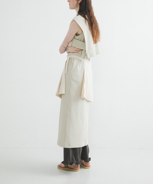 LAATO（ラート）の「layered one piece（ワンピース・レディース・インク/スチール/クリーム・FREE）」の6枚目の写真