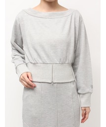 LAGUNAMOON | ウエストZIPラメスウェットプルオーバー(スウェット)