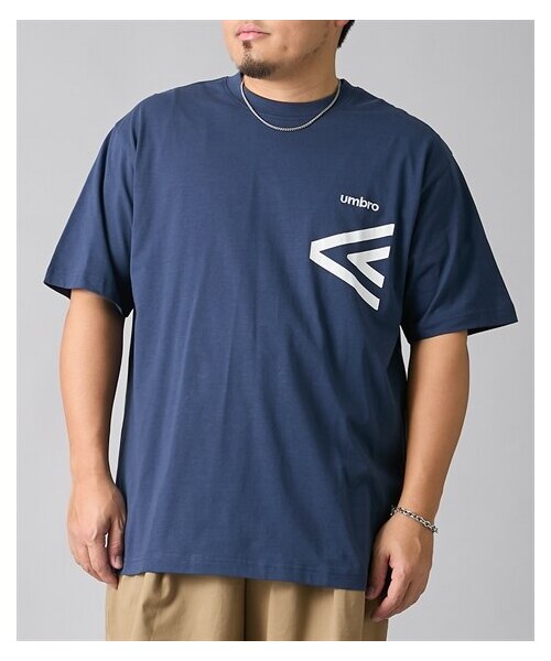 nissen（ニッセン）の「綿100％バックプリント半袖Tシャツ　umbro　【大きいサイズ】（Tシャツ/カットソー・メンズ・08ブラック/20ネイビー・3L/4L/5L/6L）」の7枚目の写真