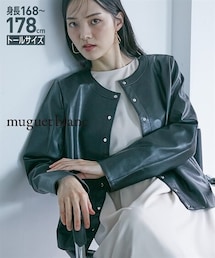 nissen | 高身長　フェイクレザージャケット（トールサイズ）muguet blanc(ジャケット/アウター)