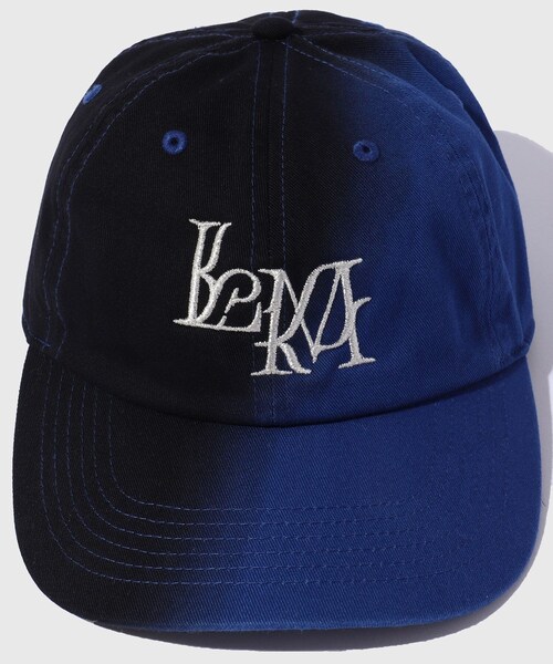 ADAM ET ROPE'（アダムエロペ）の「【LIBRIO MENDONCA/リブリオ メンドンサ】BLACK DYED LM CAP（キャップ・メンズ・ブルー/レッド・F）」の5枚目の写真