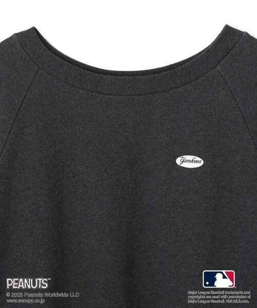 ROPE' PICNIC（ロペピクニック）の「【PEANUTS×MLB COLLECTION by ROPE' PICNIC】オフショルスウェット（スウェット・レディース・チャコール/ライトグレー/ブラウン・F）」の12枚目の写真