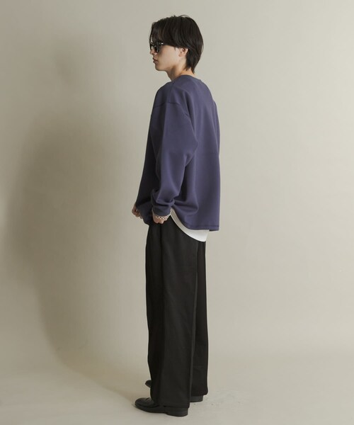 SENSE OF PLACE by URBAN RESEARCH(センスオブプレイスバイアーバンリサーチ)の「カノコVネックスウェット(スウェット・メンズ・BLACK/NAVY/BORDEAUX・M/L)」の20枚目の写真