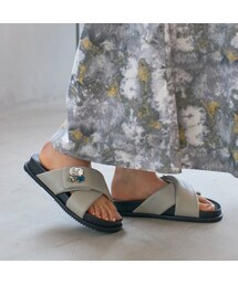 モード エ ジャコモ カリーノ MODE ET JACOMO carino ビジューフットベッドサンダル 
