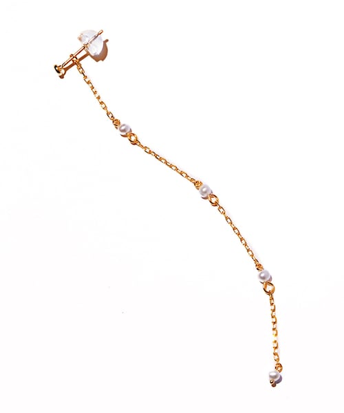 ROPE'（ロペ）の「【WEB限定】【les bonbon (ル ボンボン)】2way diamond pierce（ピアス（両耳用）・レディース・ゴールド・F）」の6枚目の写真