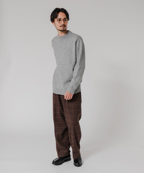 URBAN RESEARCH(アーバンリサーチ)の「MIX MOULINE CREW-NECK KNIT(ニット/セーター・メンズ・BEIGE/GRAY/BLUE/GREEN・M/L)」の10枚目の写真
