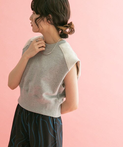 KBF（ケイビーエフ）の「ショルダータックスウェット（スウェット・レディース・NAVY/TOP GRAY/PINK・one）」の13枚目の写真