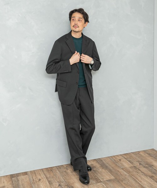 URBAN RESEARCH DOORS（アーバンリサーチドアーズ）の「LIFE STYLE TAILOR　レトロヘリンボンストレッチジャケット（テーラードジャケット・メンズ・BLACK/GRAY・S/M/L/XL）」の11枚目の写真