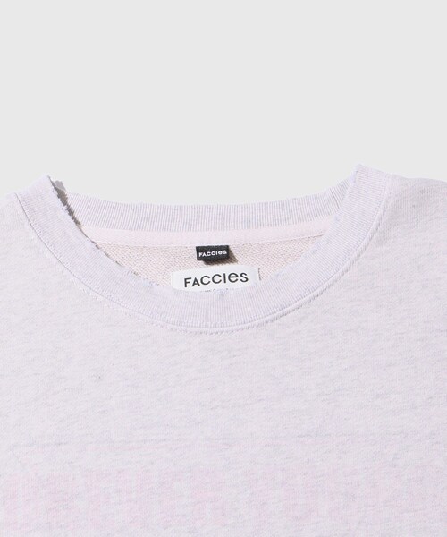 ADAM ET ROPE'（アダムエロペ）の「【FACCIES/ファッチーズ】AGING FADE SWEAT(SOFT)（スウェット・メンズ・ブラック/グレー・1/2）」の6枚目の写真