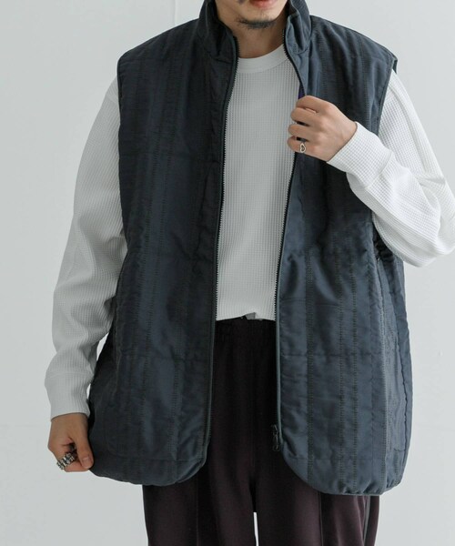URBAN RESEARCH（アーバンリサーチ）の「Needles　Piping Quilt Vest（テーラードジャケット・メンズ・A-Charcoal・S/M）」の3枚目の写真