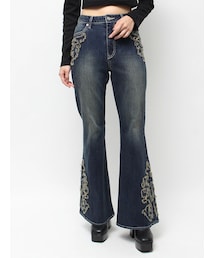 EVRIS | ウエスタンデザインフレアデニムパンツ(デニムパンツ)