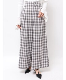 LAGUNAMOON | シンプルウエストデザインワイドパンツ(その他パンツ)