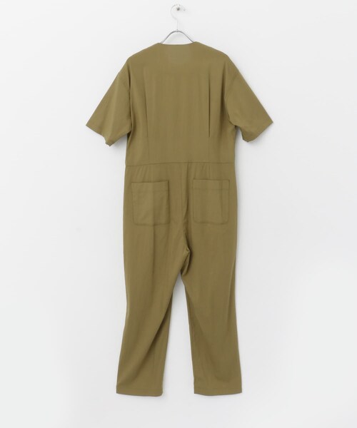 URBAN RESEARCH ROSSO（アーバンリサーチロッソ）の「F by ROSSO　ウエスト切り替えVネックオールインワン（サロペット/オーバーオール・レディース・KHAKI/GRAY・36/38）」の20枚目の写真