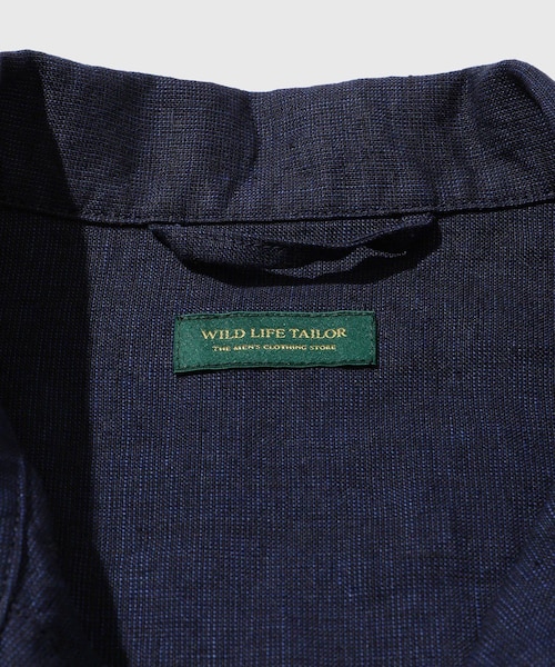 ADAM ET ROPE'(アダムエロペ)の「LINEN COVERALL(カバーオール・メンズ・ベージュ/ネイビー・L/M/S)」の11枚目の写真
