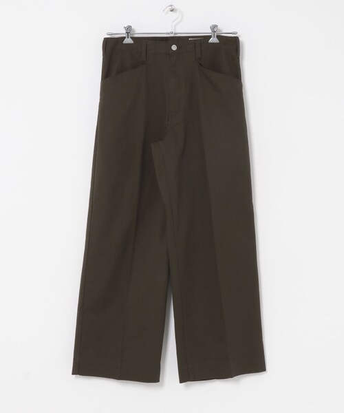 URBAN RESEARCH DOORS（アーバンリサーチドアーズ）の「FORK&SPOON　ワイドシルエットチノパンツ（チノパンツ・メンズ・BLACK/BROWN・4/5）」の7枚目の写真