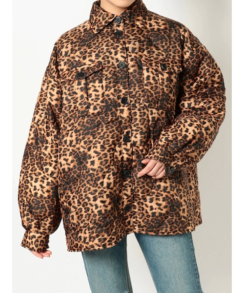 jouetie（ジュエティ）の「キルティングオーバージャケット（テーラードジャケット・レディース・ミックス/パープル/ブラウン/アイスブルー/ブラック/カーキ/ダークミックス/ネイビー・M）」の7枚目の写真