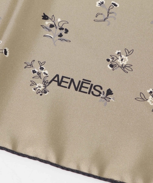 かぐれ（カグレ）の「AENEIS　FLORAL DUST SILK SCARF（バンダナ/スカーフ・レディース・SABBIA/SEPIA・0）」の10枚目の写真