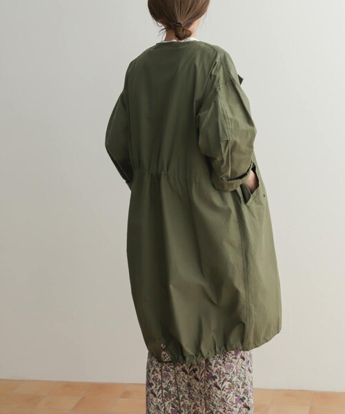 URBAN RESEARCH DOORS（アーバンリサーチドアーズ）の「3WAYノーカラーモッズコート（モッズコート・レディース・KHK×BEG/NAVY×NAVY・M）」の7枚目の写真