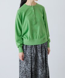 かぐれ | コットンカシミヤヘンリーネックニット(ニット/セーター)