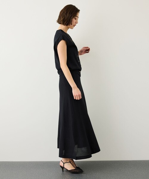 ROPE'(ロペ)の「ギマコットンニットフレアスカート/セットアップ対応・イージーケア(スカート・レディース・ブラック/ブラウン系/ブルー・F)」の20枚目の写真