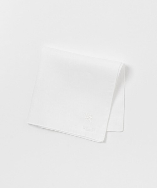URBAN RESEARCH DOORS（アーバンリサーチドアーズ）の「LIFE STYLE TAILOR　リネンチーフ（ハンカチ/ハンドタオル・メンズ・WHT-WHT/WHT-NVY/WHT-BEG・-）」の5枚目の写真