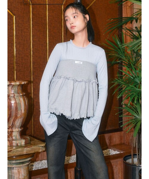 CALNAMUR（カルナムール）の「2wayスウェットミニスカート（スカート・レディース・ホワイト/グレー/ネイビー・F）」の7枚目の写真