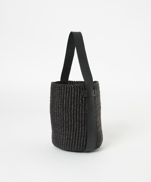 URBAN RESEARCH(アーバンリサーチ)の「ニャリガバスケットバッグS(かごバッグ・レディース・BLACK/NATURAL・-)」の6枚目の写真