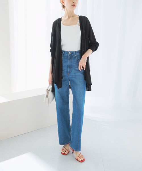 URBAN RESEARCH ROSSO（アーバンリサーチロッソ）の「抗菌防臭カップ付デザインタンクトップ（タンクトップ・レディース・off/greige/charcoal・FREE）」の6枚目の写真
