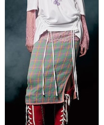 PAMEO POSE | Plaid Knit Skirt(スカート)