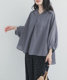 URBAN RESEARCH DOORS | シアーデニムピンタックドルマンブラウス(シャツ/ブラウス)