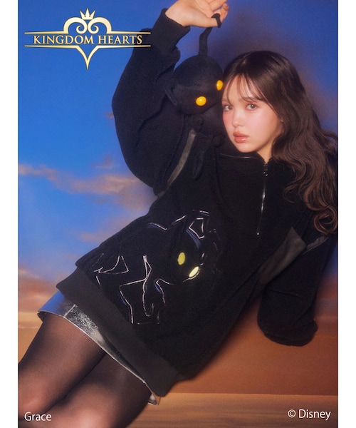 CALNAMUR（カルナムール）の「キングダム ハーツ / シャドウジップPO（スウェット・レディース・ブラック/ブルー・F）」の16枚目の写真